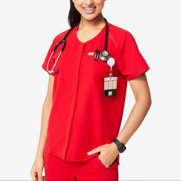 Figs Tela Scrub Top Size Small